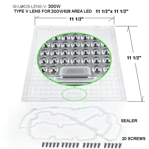 628-LENS-V-300W