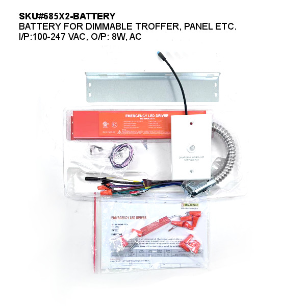 685X2-BATTERY-8W