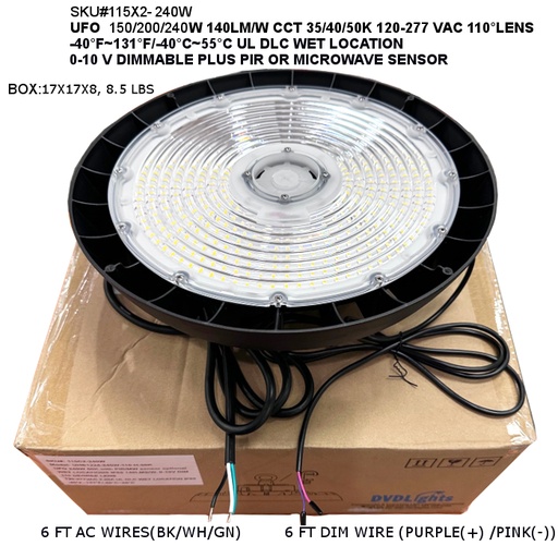 [200 pcs wrong stock 6/20/2025] 115X2-240W