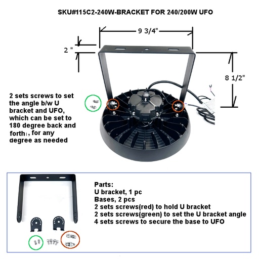 115C2-240/300W-BRACKET