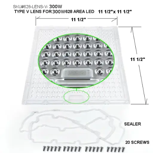 628-LENS-V-300W