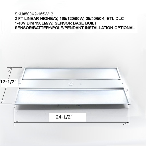 500X2-165W12