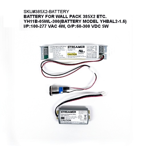 385X2-BATTERY-5W